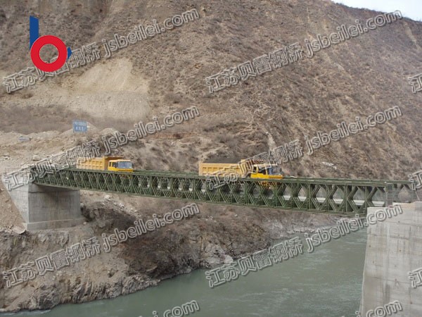 貝雷鋼橋-四川甘孜州鄉城縣洞松水電站48米